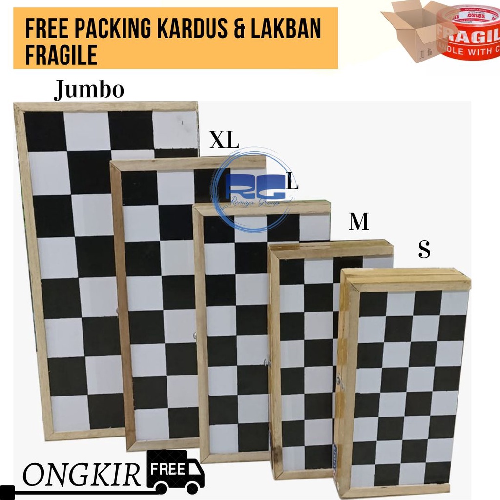 CATUR / CATUR KAYU / CATUR KAYU LIPAT / CATUR LIPAT KAYU SEMUA UKURAN / CATUR KAYU JUMBO - KECIL / C