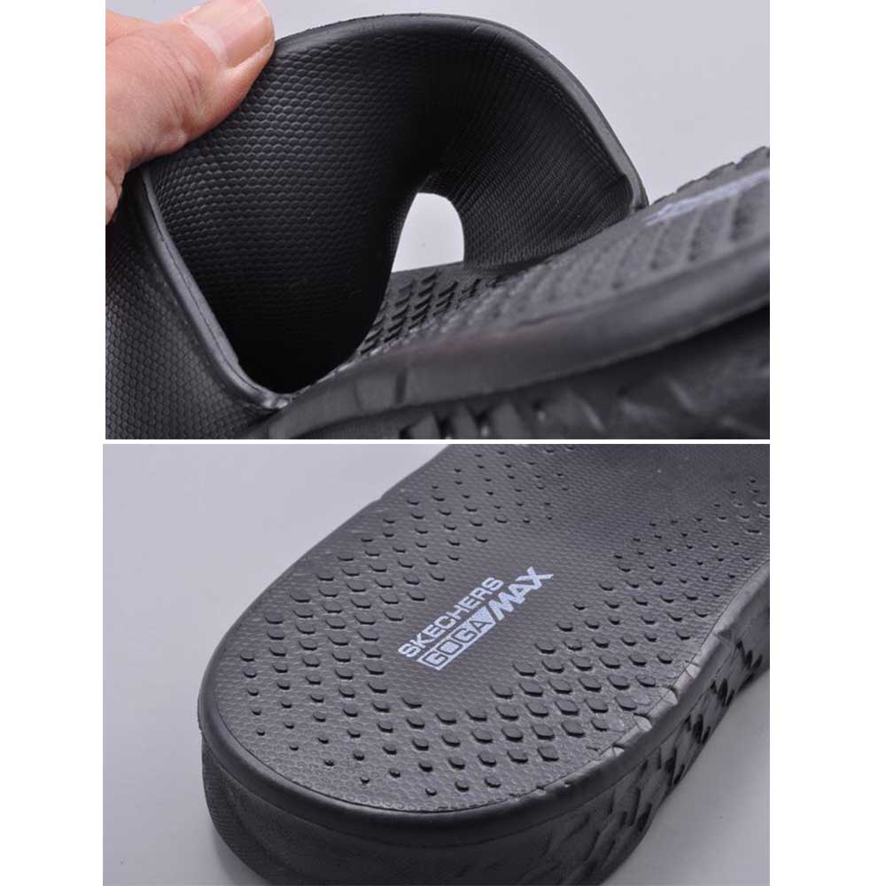 SKECHERS Sandal kasual pria terbaru  datar olahraga pria sandal anti selip tahan air