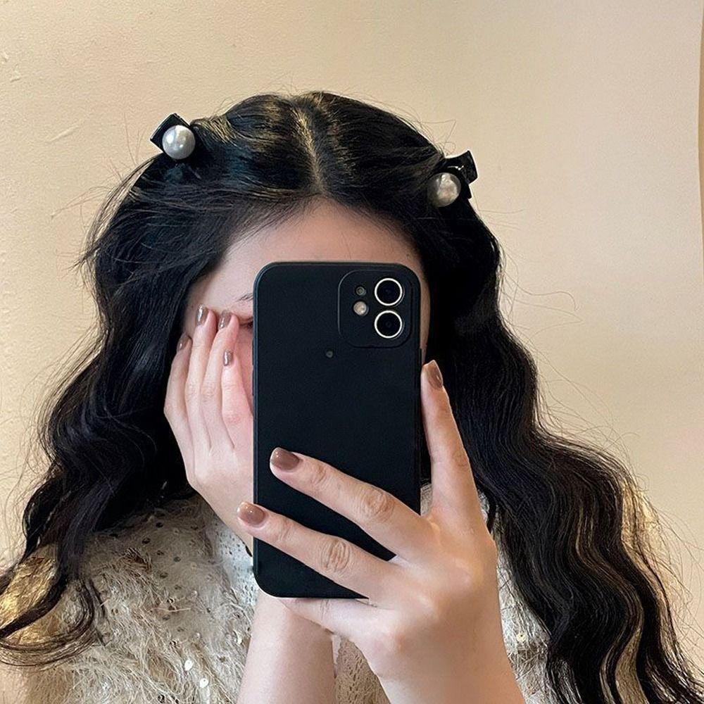 AUGUSTINA Klip Rambut Kecil Pesta Elegan Mutiara Ins Hiu Klip Untuk Anak Perempuan Baru Jepit Rambut Fashion Menangkap Korea Hiu Klip