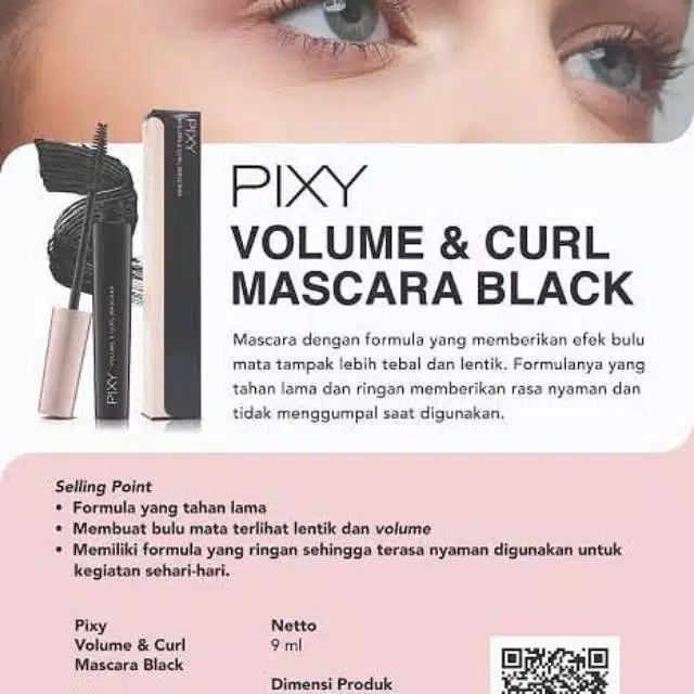 Pixy Mascara Volume Curl Mascara pixy 9 mL