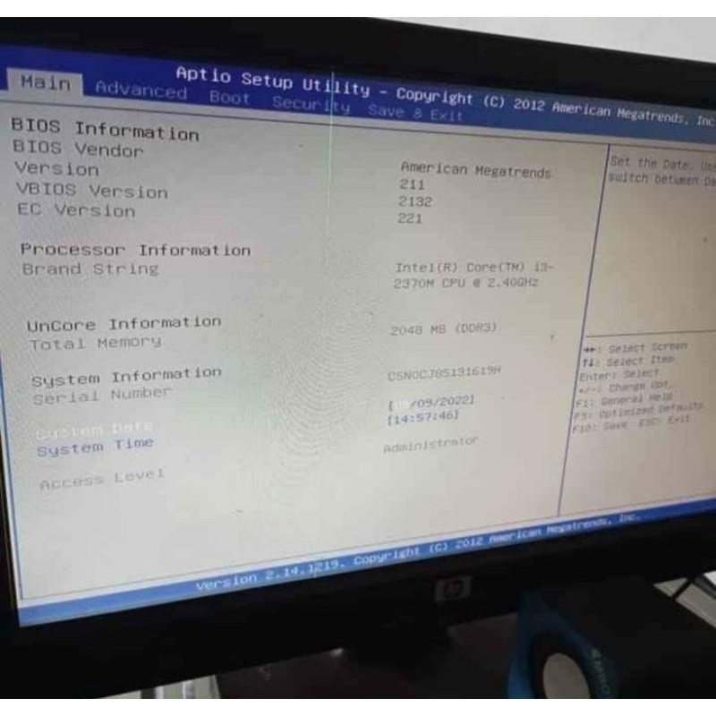 Motherboard laptop Asus K45VD, core i3 2370M, VGA  610M 2GB