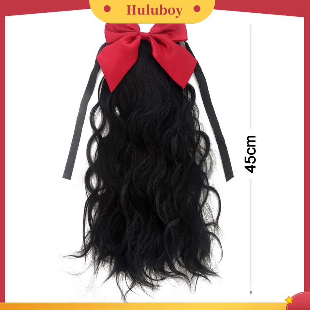 Wig Rambut Panjang Keriting Elastis Untuk Wanita