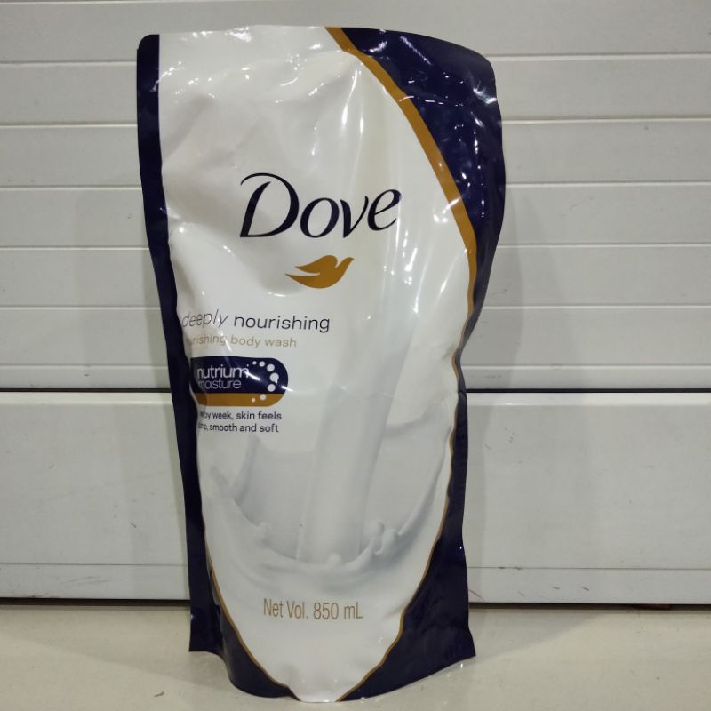 Dove Sabun Mandi Cair Refill Deplly Nourshing Nutrium Moisture 850ml