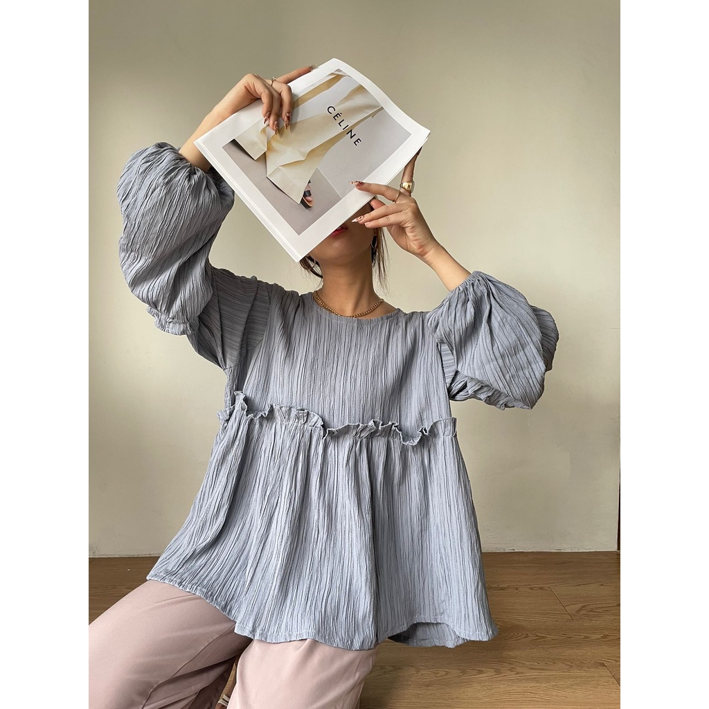 Zéa - Alea - Blouse Korea Polos Crincle