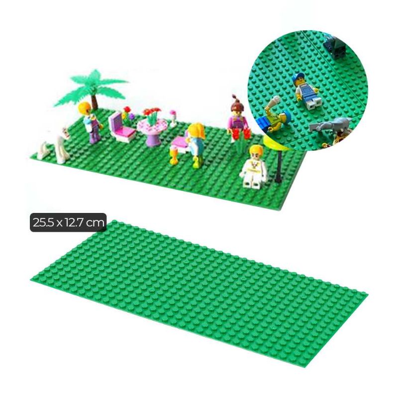 Alas Papan LEGO Baseplate Brick 16 x 32 Dots - 8801 Hijau Green
