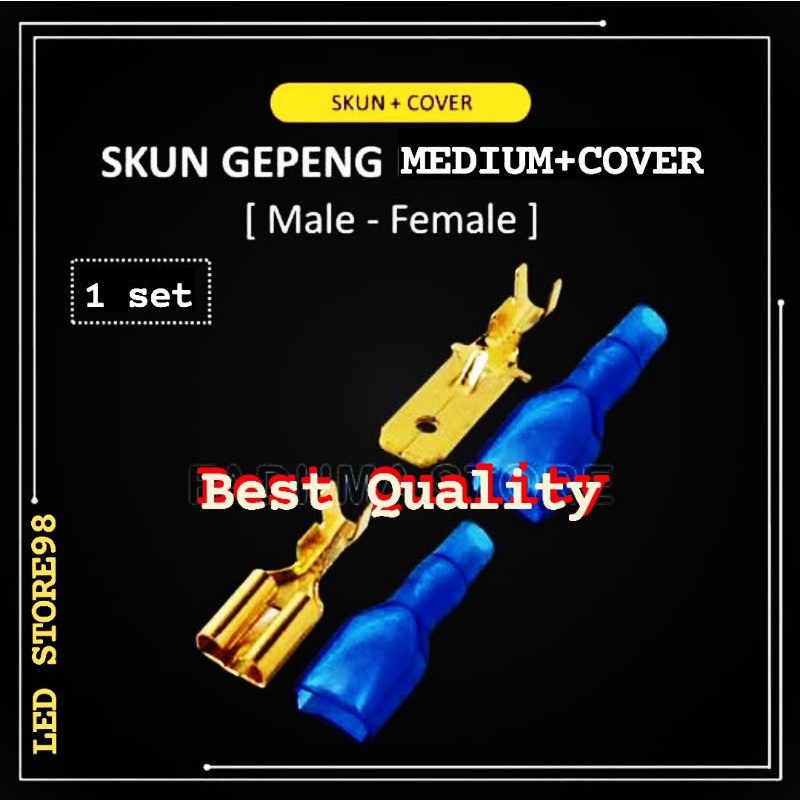 SKUN GEPENG MALE FEMALE PLUS COVER HARGA 1SET