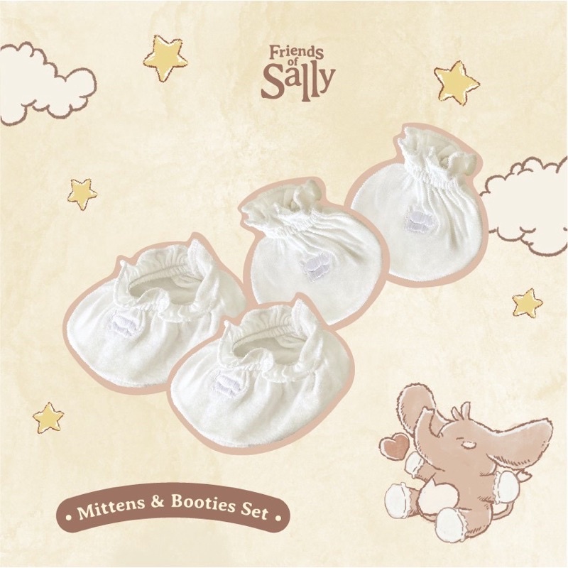 Friends Of Sally Mittens &amp; Booties Set Sarung Tangan Kaki Bayi Newborn