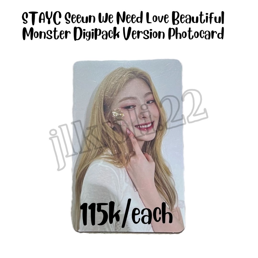 STAYC Seeun We Need Love Digipack Ver Photocard Beautiful Monster