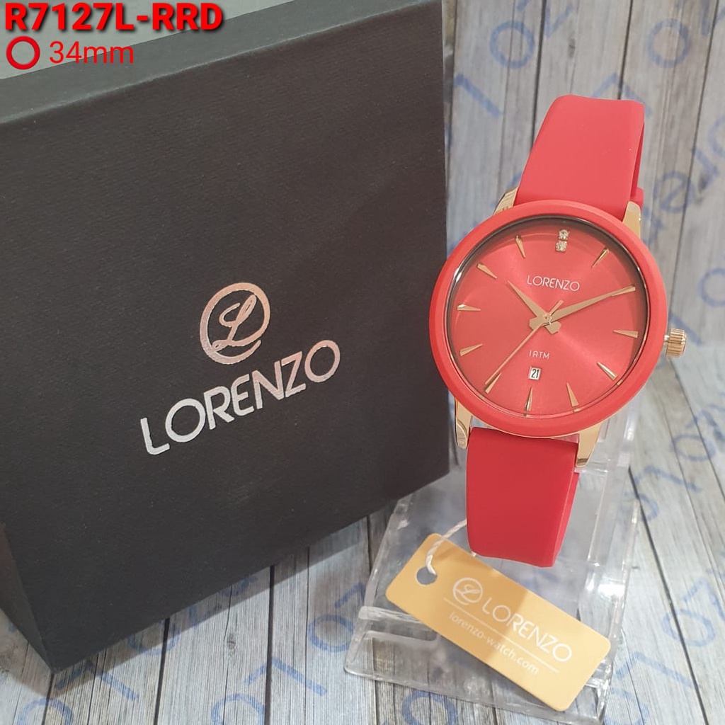 JAM TANGAN WANITA LORENZO R-7127L 7127L R7127 ORIGINAL FREE BOX