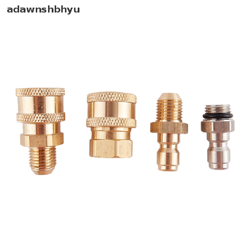 Adawnshbhyu Tembaga1 /4 Mesin Cuci Tekanan Tinggi Quick Coupling Water Hydraulic Coupler ID