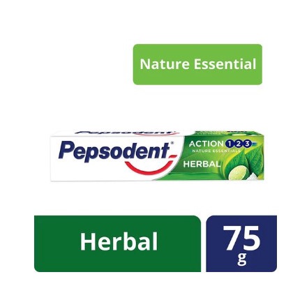 PEPSODENT ACTION 123 NATURE ESSENTIALS HERBAL 75G -NJ