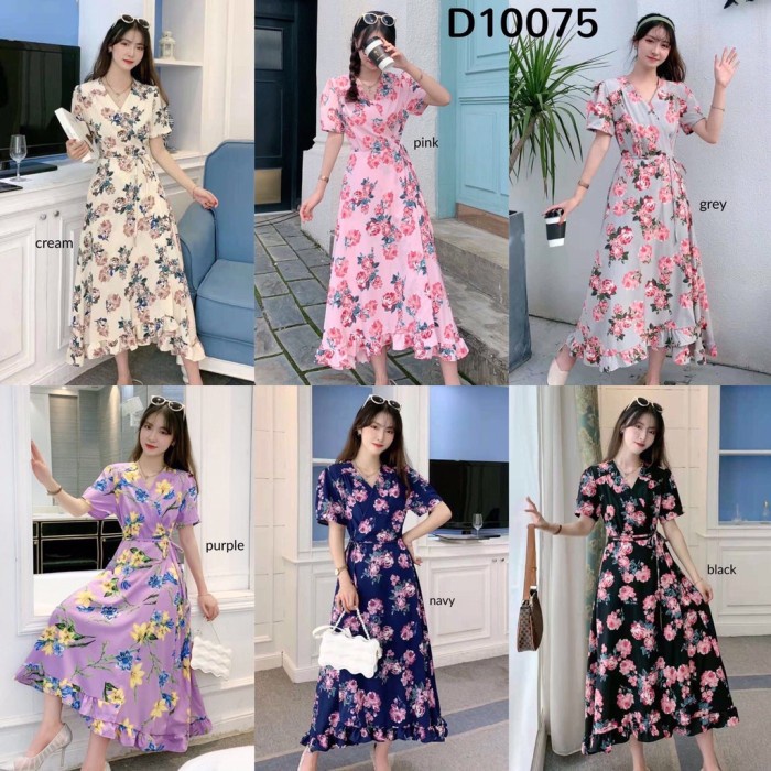 Dress wanita Rosie Kimono Flower Dress