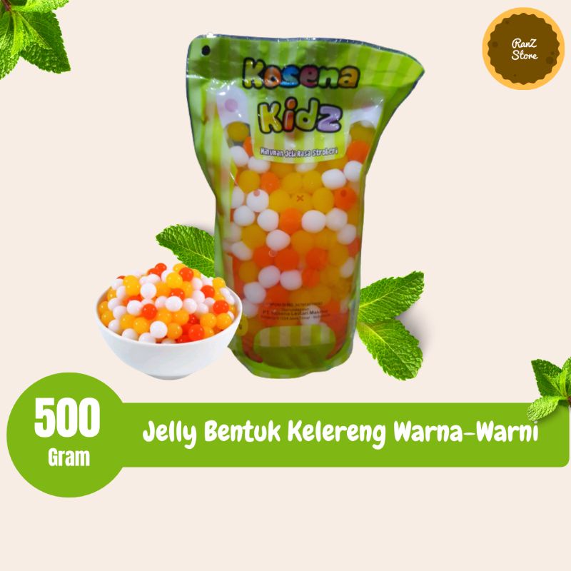 

jelly motif mutiara besar warna warni / Kosena Kidz jelly mega