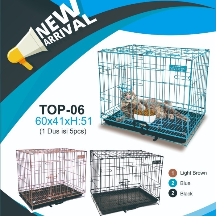 PET CAGE MARKOTOPS TIPE 06 61CM KANDANG HEWAN KUCING ANJING KELINCI