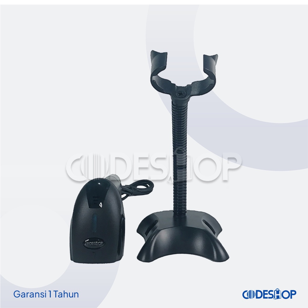 CODESHOP CD-303 Barcode Scanner 1D Laser USB Plus Stand