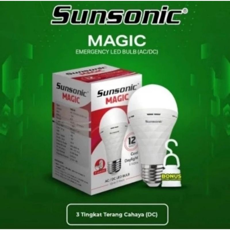 SUNSONIC Magic Lamp LED / Emergency Lamp 12 Watt