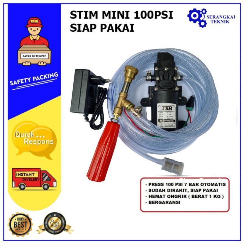 Alat Cuci Stim Motor AC Mobil Mesin Steam Power Sprayer Portable 100SP