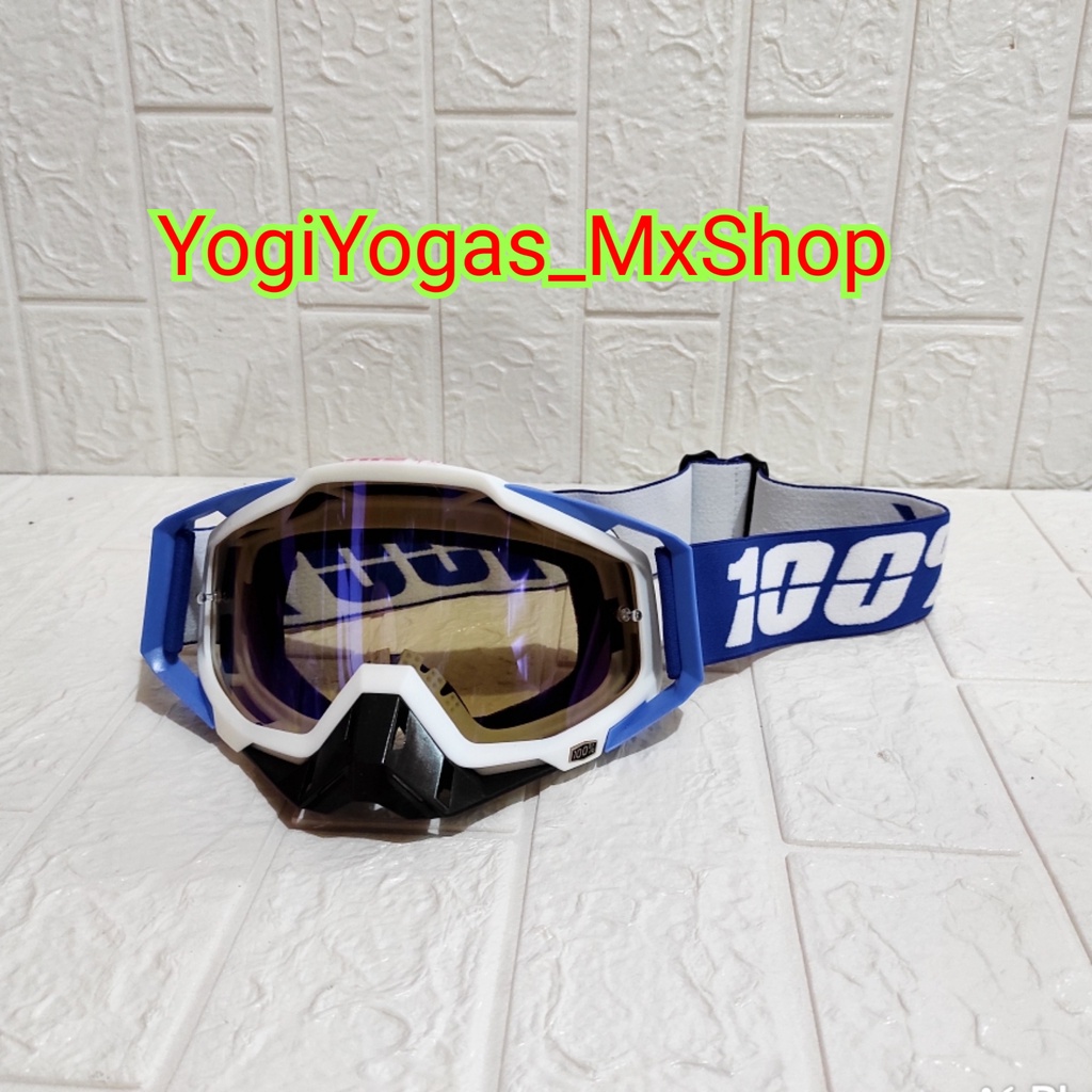 GOGGLE IMPORT Google 100 Percent - Kacamata Motor - Google Motocross - Google MX Trail - Google Rainbow - 007