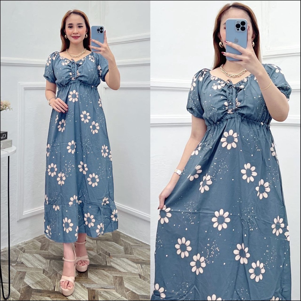 DASTER RAYON DRESS SERUT ELSA DASTER KEKINIAN VIRAL BISA COD