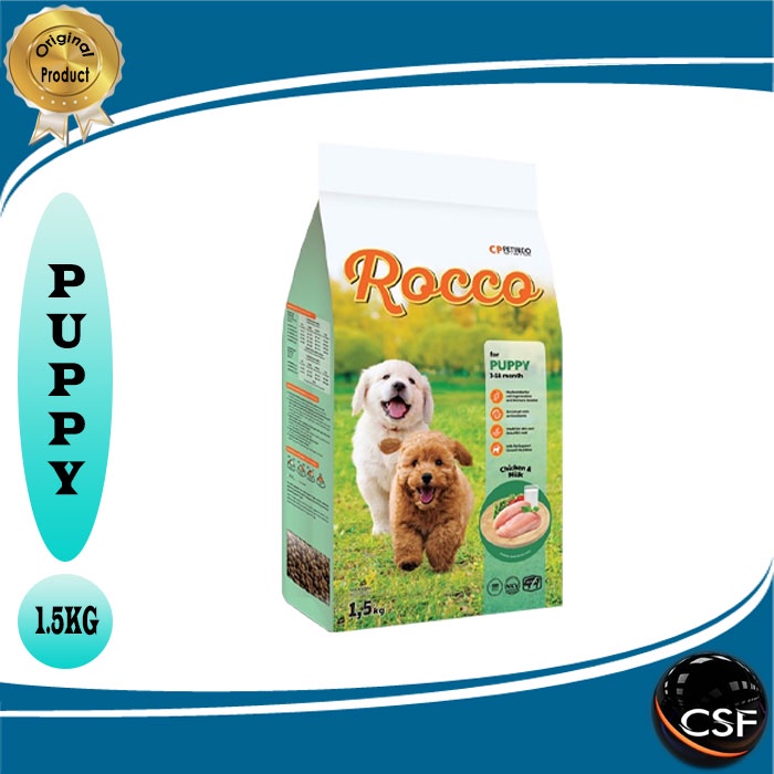 Makanan anjing kering Rocco Dog Food 1,5 Kg All Variant