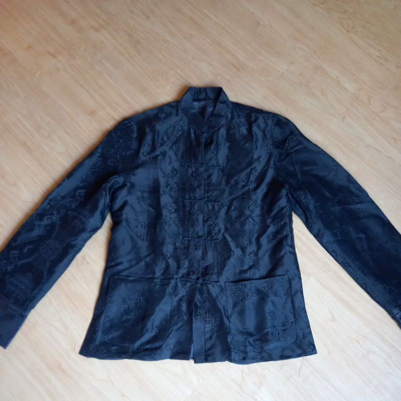 baju cheongsam lengan panjang pria preloved