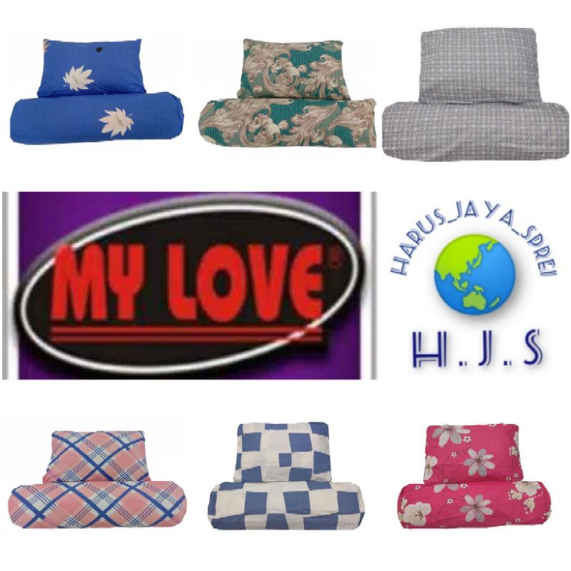 Original My Love - Sarung Bantal Bantal Dan Bantal Guling isi 2