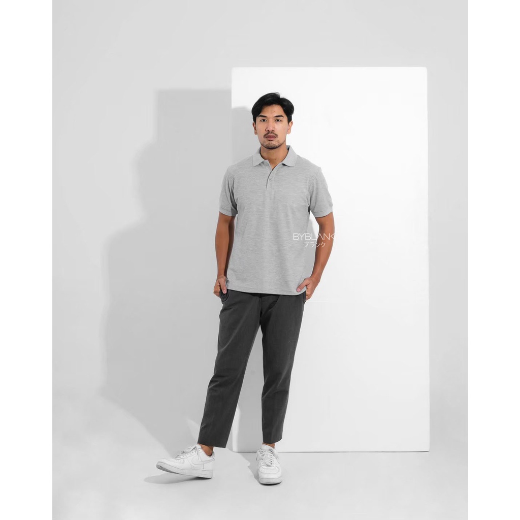 AKITA POLO SHIRT - Kaos Polo Pria in Light Grey (Abu muda)