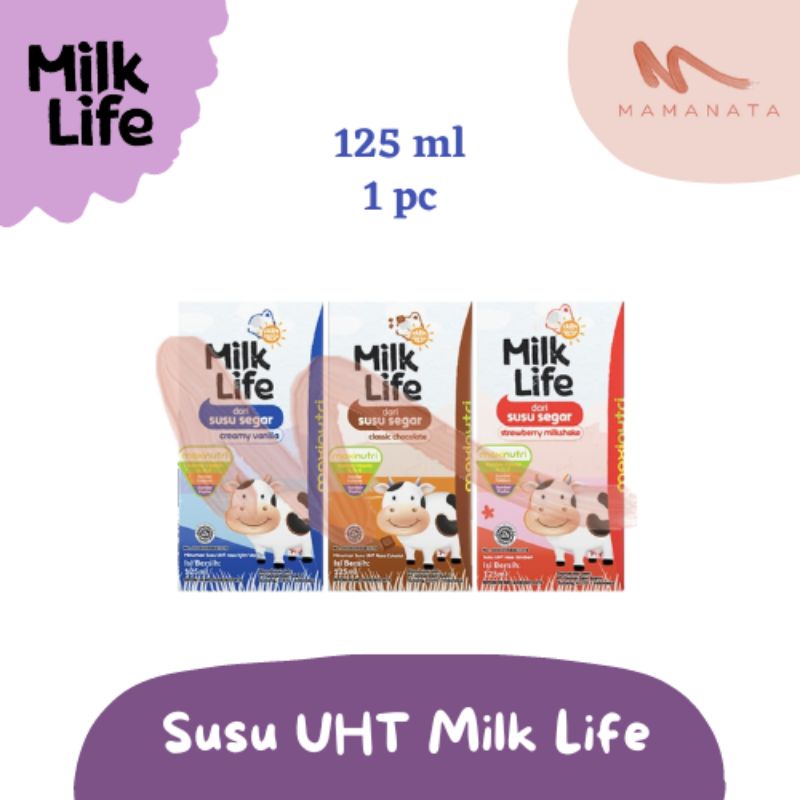 

Susu UHT Milk Life 115 ml