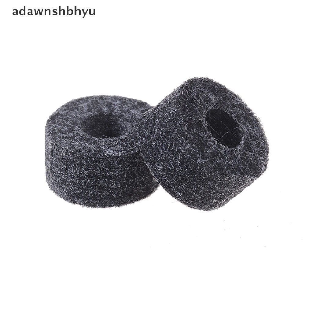 Adawnshbhyu 8PCS 25mm felt washer+2PCS cymbal sleeves Pengganti Rak drum kit ID