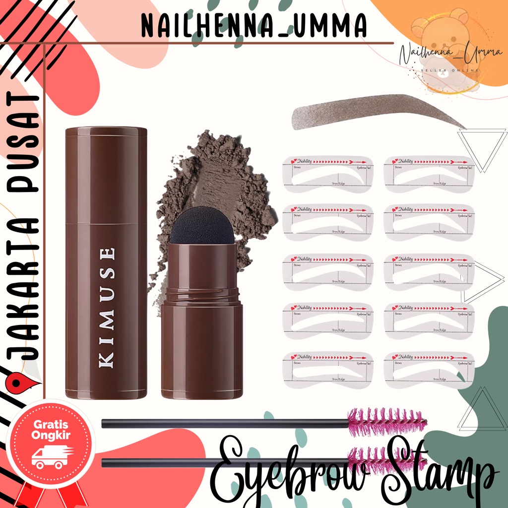 KIMUSE One Step Eyebrow Stamp Shaping Kit Stempel Alis Waterproof