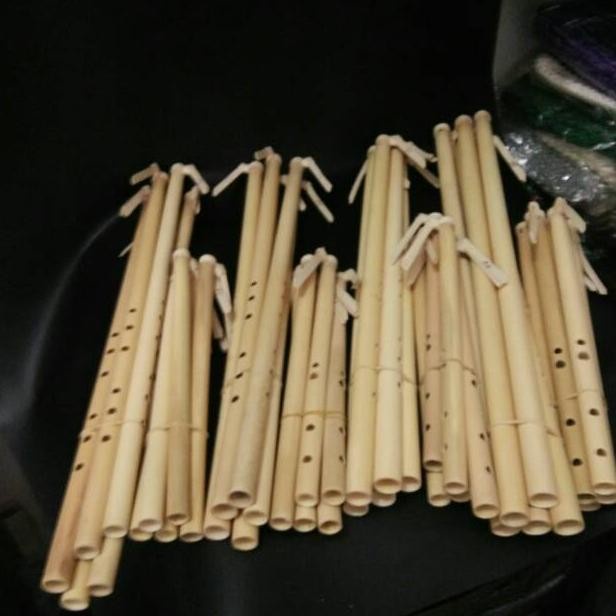 ✨Termurah✨ - Suling Seruling Bambu Pentatonis Gamelan Sunda Set 2 Lubang 6 Dan