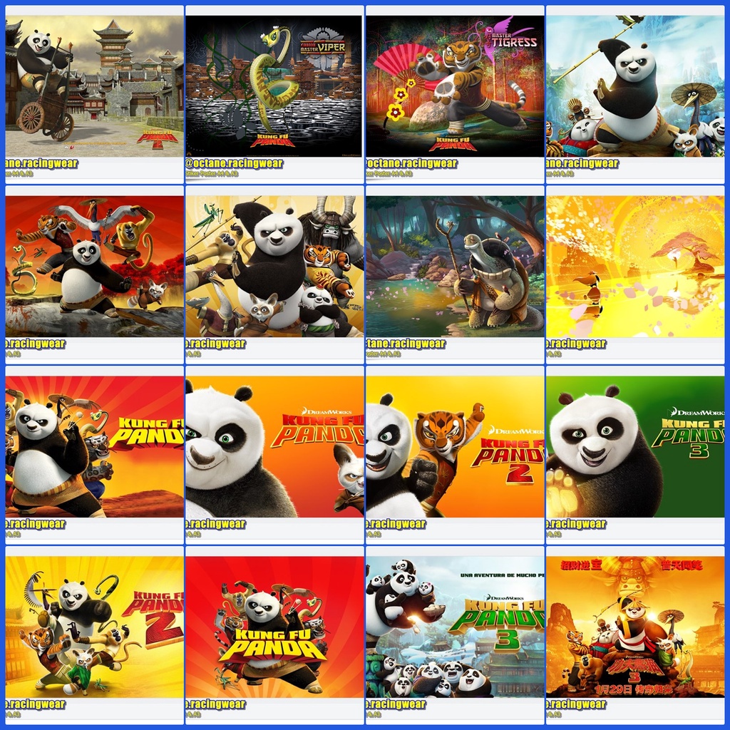 16 Sticker | Poster A4 & A5 | kungfu panda | oogway | decor | home | decor | dekorasi | Octane | sti