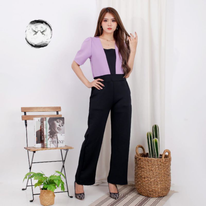 JUMPSUIT BANGKOK POLOS TWOTONE GISELLA JUMSUID FH