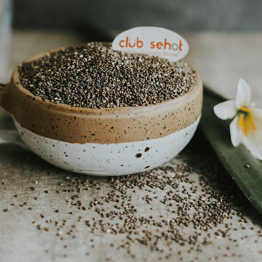 

limited STOCK!CLUB SEHAT - ORGANIC Black CHIA SEED 300GR|KD8