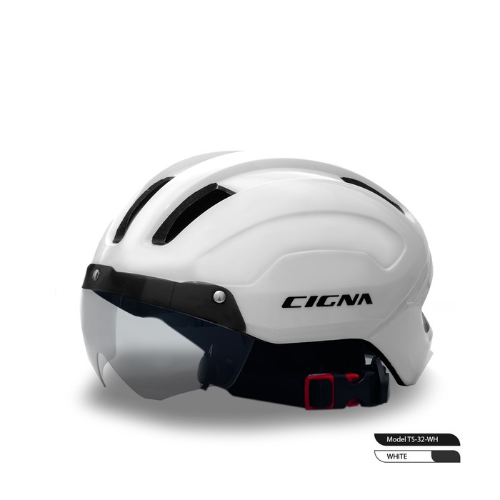CIGNA TS-32 Bike Visor Helmet - Helm Sepeda - WHITE (BUKAN ROCKBROS)