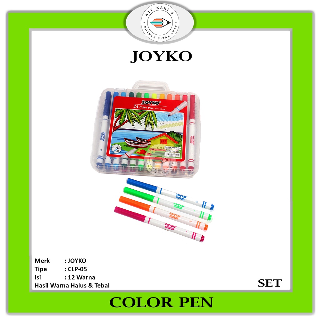 

JOYKO - Color Pen CLP-05 24 Macam Warna - Per Set