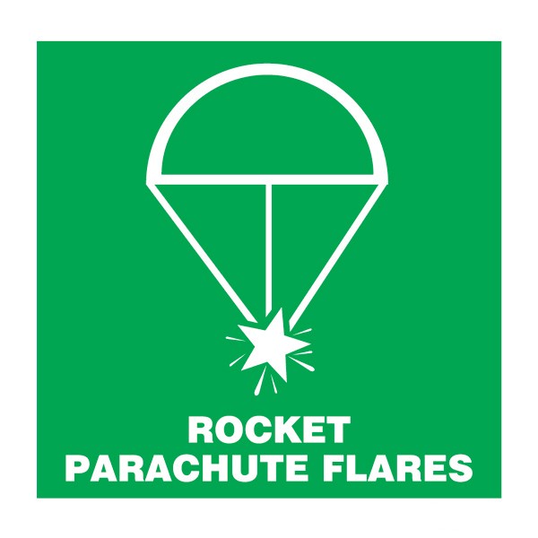 

Marn Imo Symbol Sticker Impa 33.4117 Rocket Parachute Flare / Impa 334117