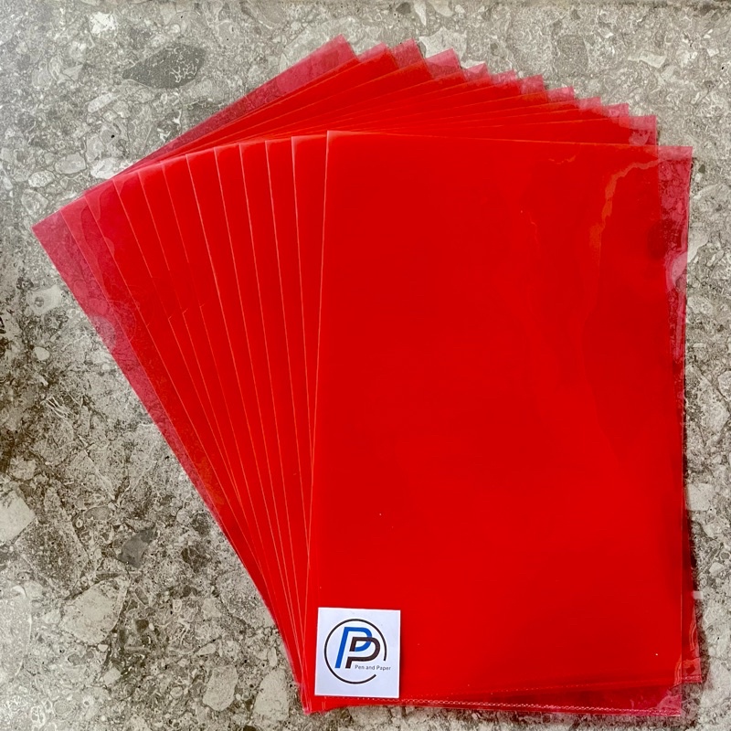 

Map L Plastik Folder One Transparan Merah 1 Pack