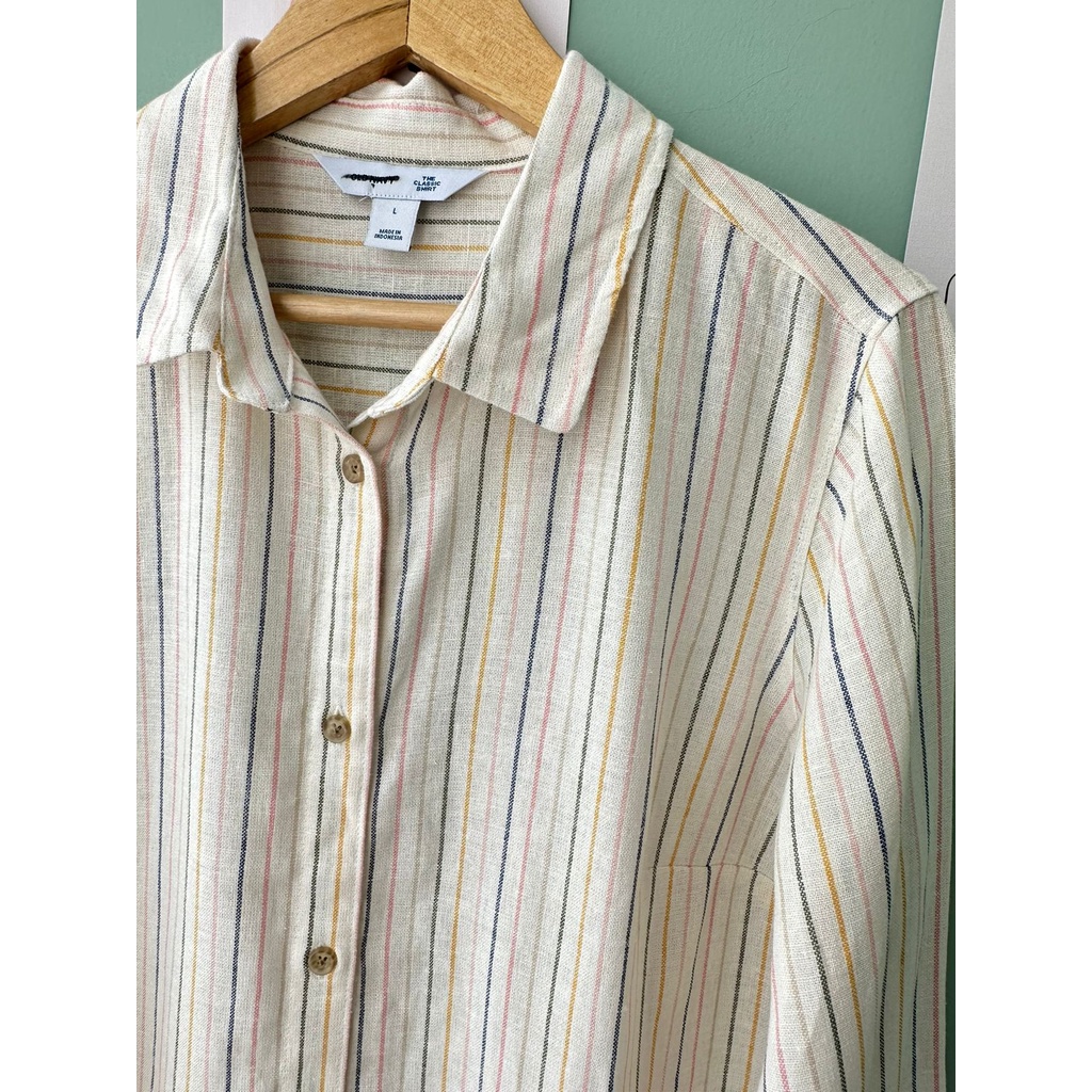linen blouse/padukan dengan dalaman ya kaka