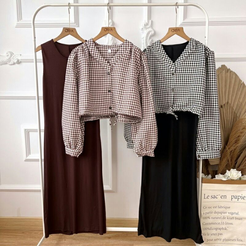 SET BLAZER HYORIN DAN INNER ORIGINAL IMPORT/ ONESET PREMIUM BANGKOK BKK / SET DRESS