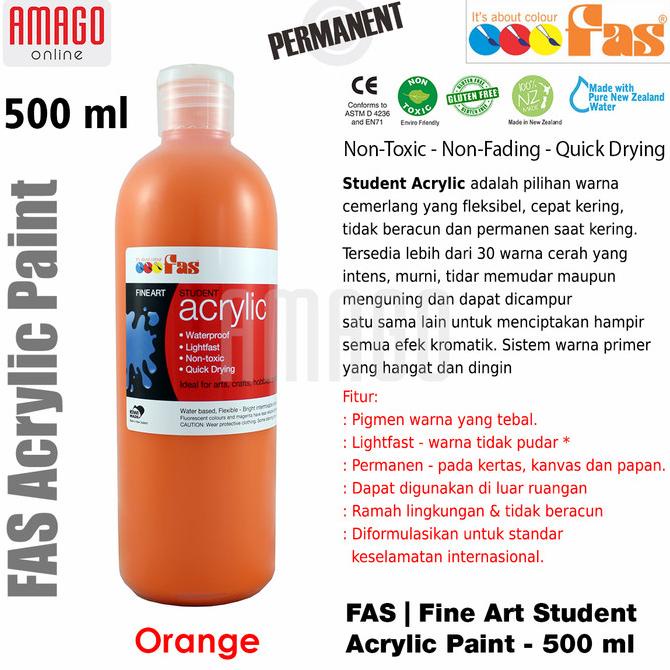 

FAS - STUDENT ACRYLIC - 500 ML - HARGA SATUAN - PILIH WARNA GRUP 1