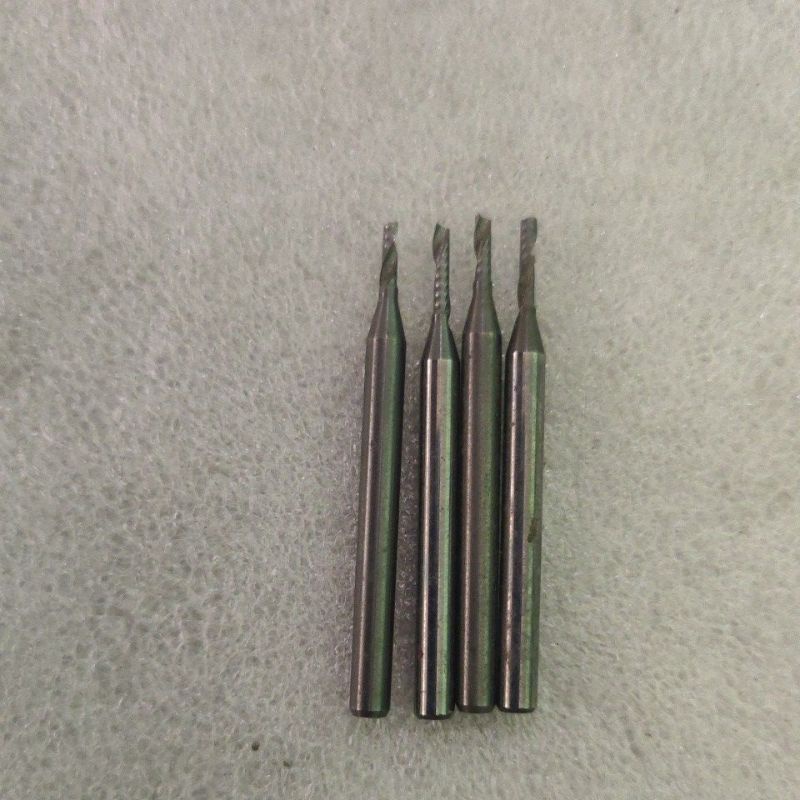endmill carbide single flute 1.5mm endmill cnc router acrilik kayu dll