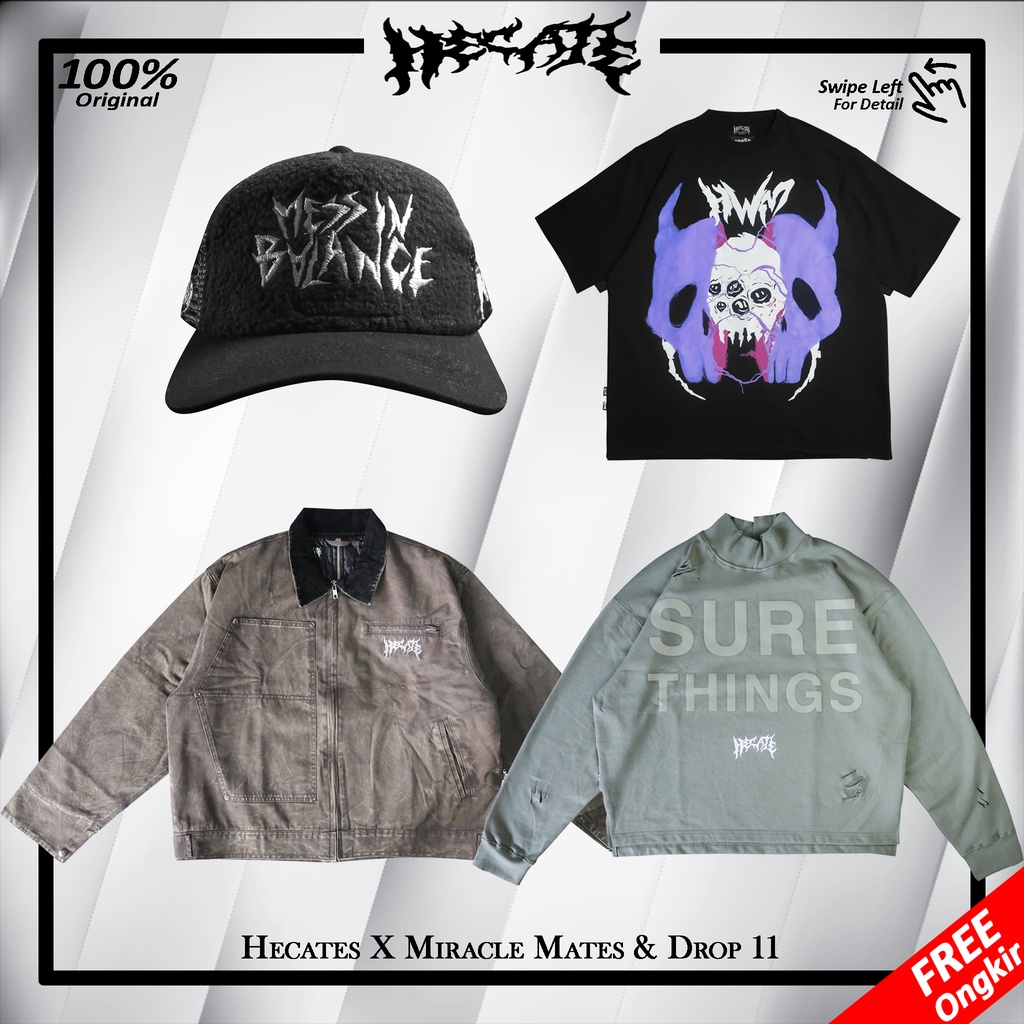 HECATE X MIRACLE MATES & DROP 11 (SOIL WORK JACKET / MILDEW / MESS IN TEE PURPLE / TRUCKER SHERPA HA