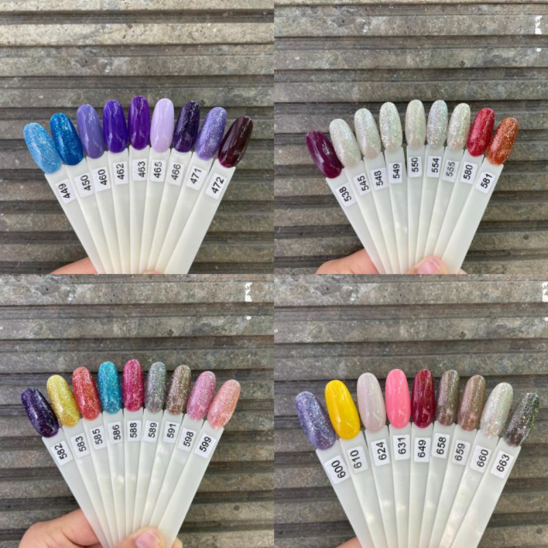 GELISH GEL POLISH KATALOG WARNA KUTEK UV GEL GELISH