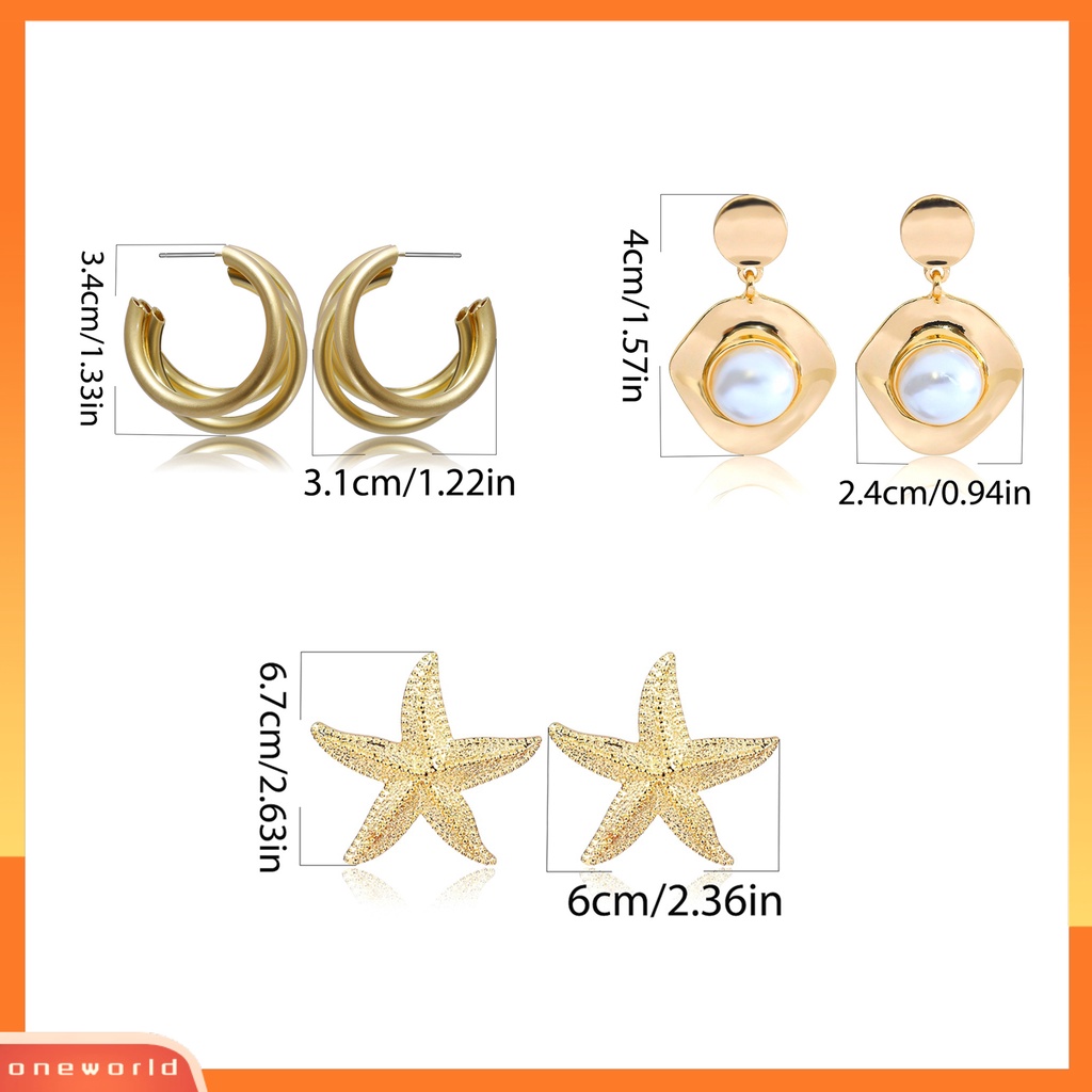 [WONE] 1pasang Telinga Menjuntai Pengerjaan Halus Umur Panjang Paduan Menjuntai Hoop Earring Untuk Ulang Tahun