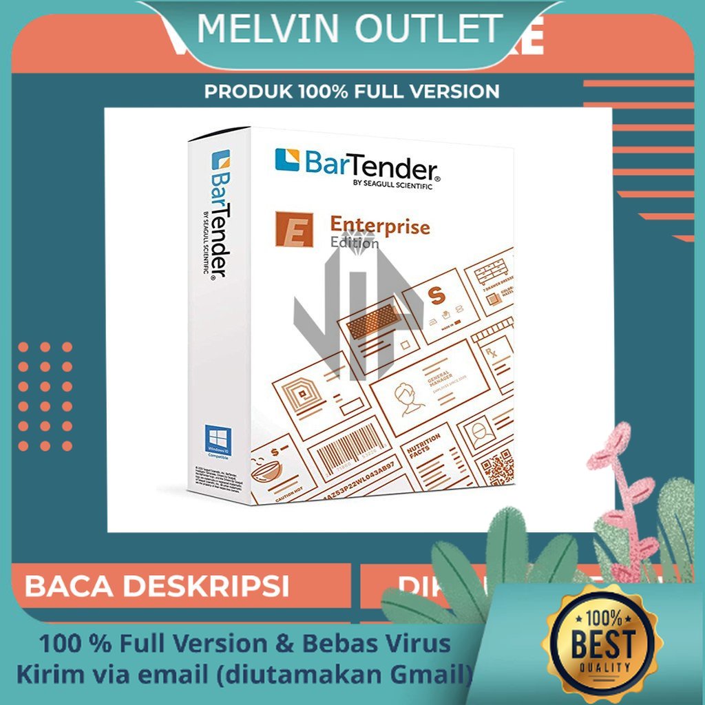 Software BarTender Enterprise 2019 Full Version - Perancang Label Barcode Tag RFID Bar Tender