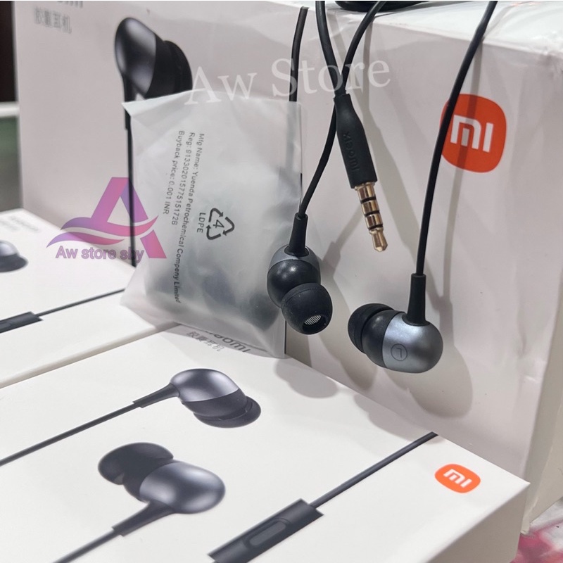 HEADSET XIAOMI EXTRA BASS STEREO EARPHONE XIAOMI REDMI 8 9 10 10C 10A NOTE 5 6 7 8 9 10 (1More99)