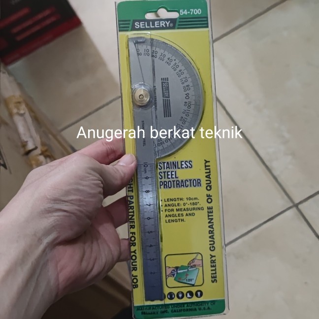 

Matr Ori Sellery Mistar Busur Derajat Stainless Steel Protactor 10Cm