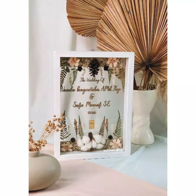 READY  READY TERMURAH Custom Mahar Rustic 30x40 transparan  / Frame mahar rustic / Mahar Murah  TERL