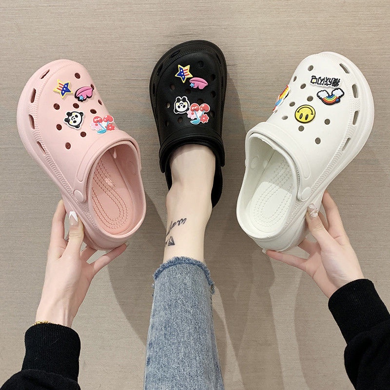 HS / Sandal Sendal Selop Slip On Wanita Motif Buaya Kartun Acak Karet Elastis S-19